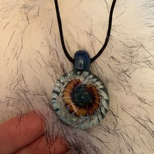Glass blown pendant